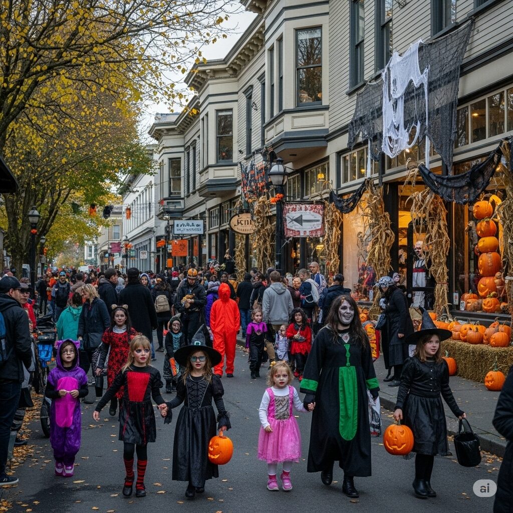 Ballard Halloween art walk exhibit