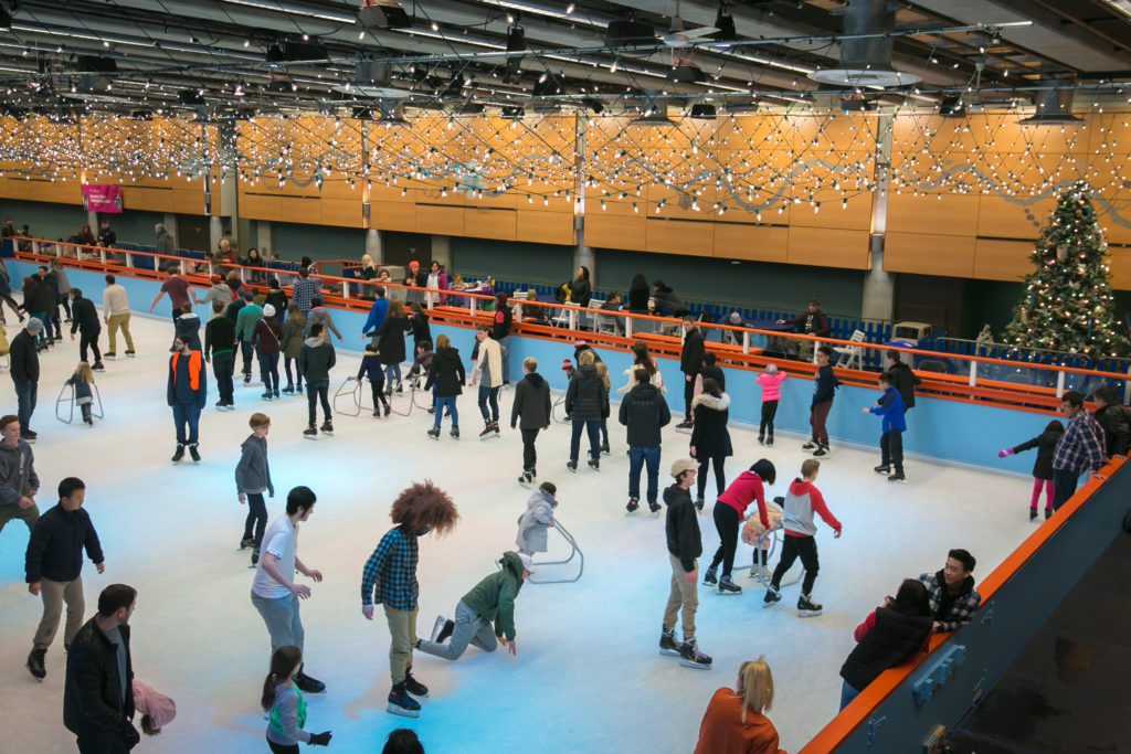 Seattle Center Winterfest ice skating with holiday lights 2025 - 10 Things to Do in Seattle for Christmas in 2025