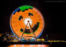 Seattle Great Wheel Halloween lights