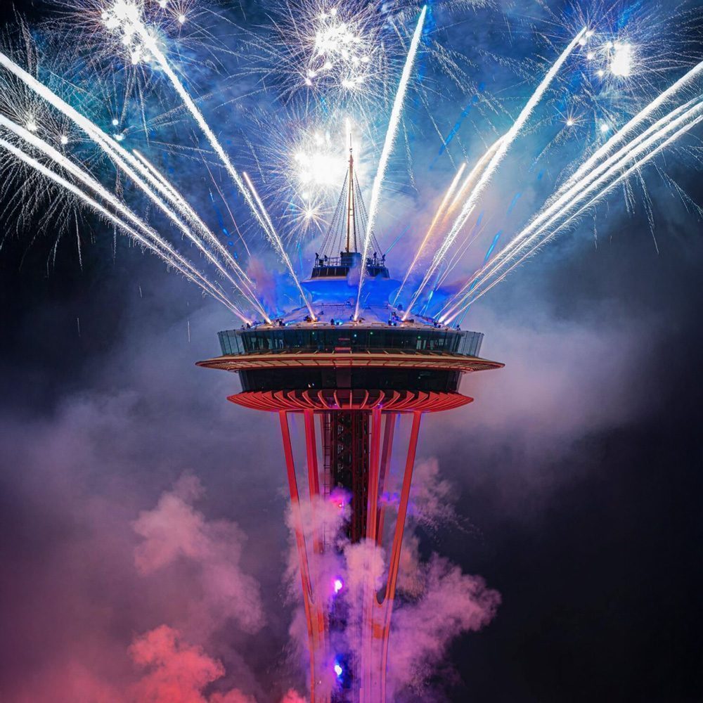 space needle new years eve fireworks 