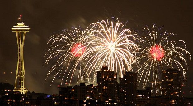 space needle fireworks new years in seattle 2026