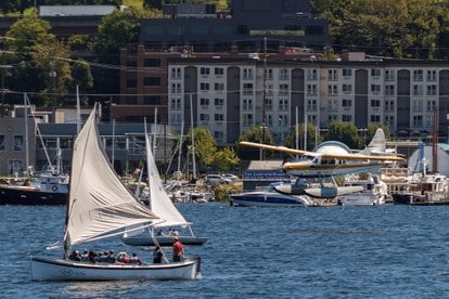 Boating on Lake Union Seattle Labor Day weekend 2025.