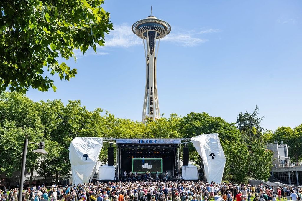 Bumbershoot Festival crowd enjoying live music Labor Day weekend 2025