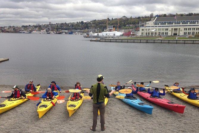 Kayaking on Lake Union during Seattle summer
