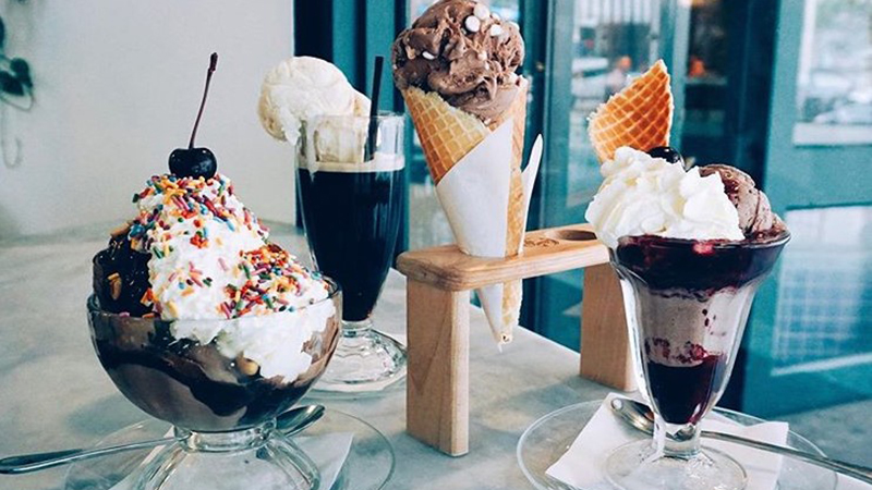 Vintage ice cream sundae from Shug’s in Seattle