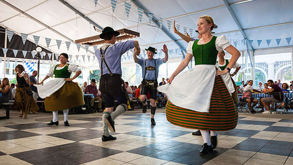 Bavarian dancers at Seattle Oktoberfest 2025